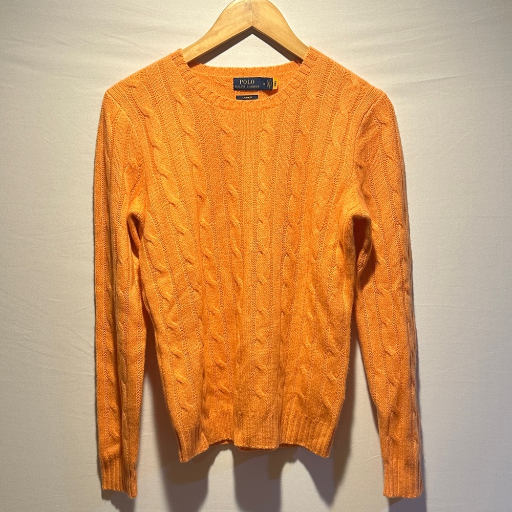 Ralph Lauren Vibrant Orange Knit Sweater
